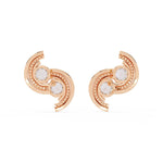 S-Shaped Diamond Earrings