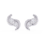 S-Shaped Diamond Earrings