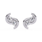 S-Shaped Diamond Earrings