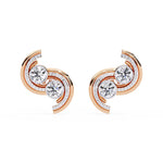S-Shaped Diamond Earrings
