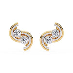 S-Shaped Diamond Earrings