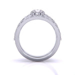 1.5 Carat Scalloped Engagement Ring