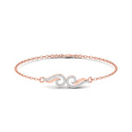 Sculpted Wave Diamond Bracelet