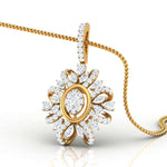 Shimmering Blossom Multi Shapes Lab Grown Diamond Pendant