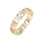 Solitaire Cushion Diamond Bangle
