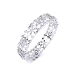 Solitaire Cushion Diamond Bangle