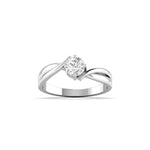 Solitaire Diamond Ring in Two-Tone
