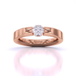 Sleek Solitaire Diamond Ring
