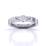 Sleek Solitaire Diamond Ring
