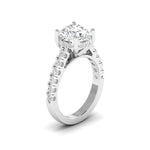 3 Carat Solitaire Diamond Pavé Ring