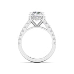 3 Carat Solitaire Diamond Pavé Ring