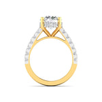 3 Carat Solitaire Diamond Pavé Ring