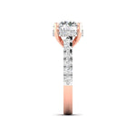 3 Carat Solitaire Diamond Pavé Ring