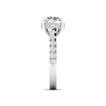 3 Carat Solitaire Diamond Pavé Ring