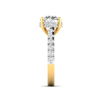 3 Carat Solitaire Diamond Pavé Ring