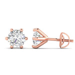 Solitaire Diamond Studs