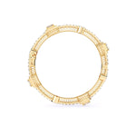 Geometric Diamond Gold Bangle