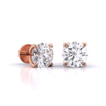 2 Carat Dazzling Solitaire Diamond Studs