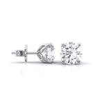 2 Carat Dazzling Solitaire Diamond Studs