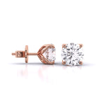 2 Carat Dazzling Solitaire Diamond Studs