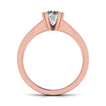 1 Carat Solitaire With Side Diamond Ring