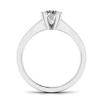 1 Carat Solitaire With Side Diamond Ring