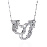 Sparkling Diamond Double Loop Pendant