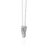 Sparkling Diamond Double Loop Pendant