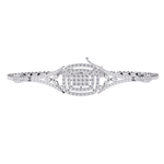 Classic Cluster Diamond Bangle