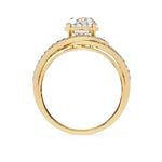 7.35 Carat Split Shank Oval Diamond Ring