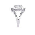 7.35 Carat Split Shank Oval Diamond Ring