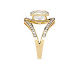 7.35 Carat Split Shank Oval Diamond Ring