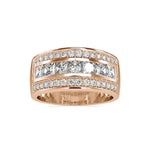 Diamond Triple Row Ring