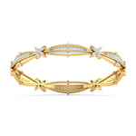 Celestial Star Design Diamond Bangle