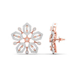 Snowflake Diamond Earrings