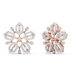 Snowflake Diamond Earrings