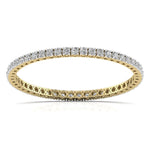 30 Pointer Round Diamond Tennis Bangle