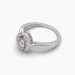 Sunflower Solitaire Diamond Ring