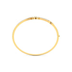 Floral Swirl Diamond Bangle