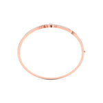 Floral Swirl Diamond Bangle