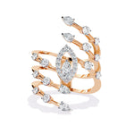 Swirling Diamond Ring