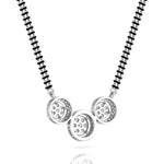 Triple Circle Round Diamond Mangalsutra