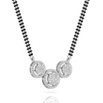 Triple Circle Round Diamond Mangalsutra