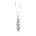 Three-stone diamond drop Pendant