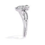 Three Stone Pear Diamond Ring