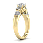 Sparkling Diamond Radiant Anniversary Ring