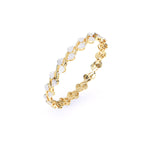 Marquise Cluster Diamond Curve Bangle