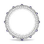 Exquisite Diamond & Blue Gemstone Bangle