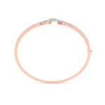 Swirl Design Lab Grown Diamond Bangle