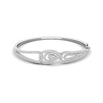 Swirl Design Lab Grown Diamond Bangle